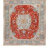 Antique Oushak Extra Large Carpet with Medallion - late 19th cc | 470x530 cm - 15x17 ft | TR021724 1 Antique Oushak Extra Large Rug