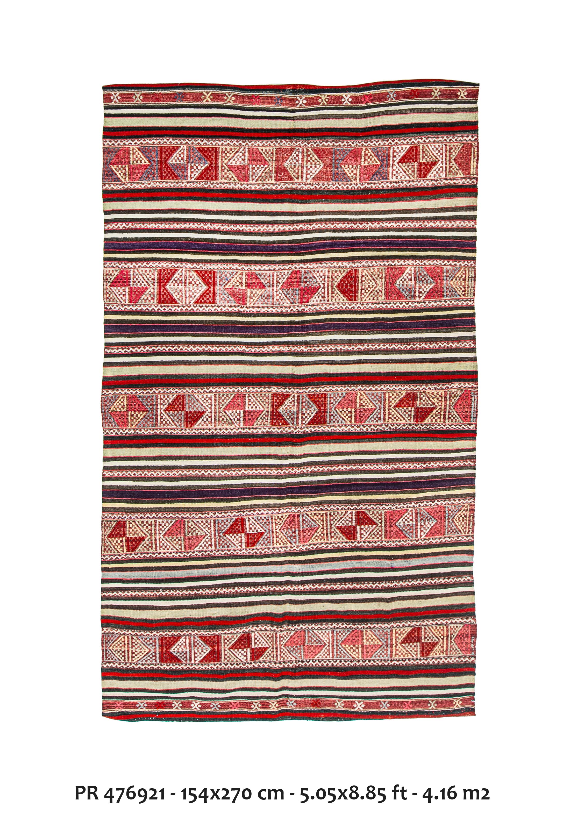 Vintage Jejim Cicim Kilim Rug
