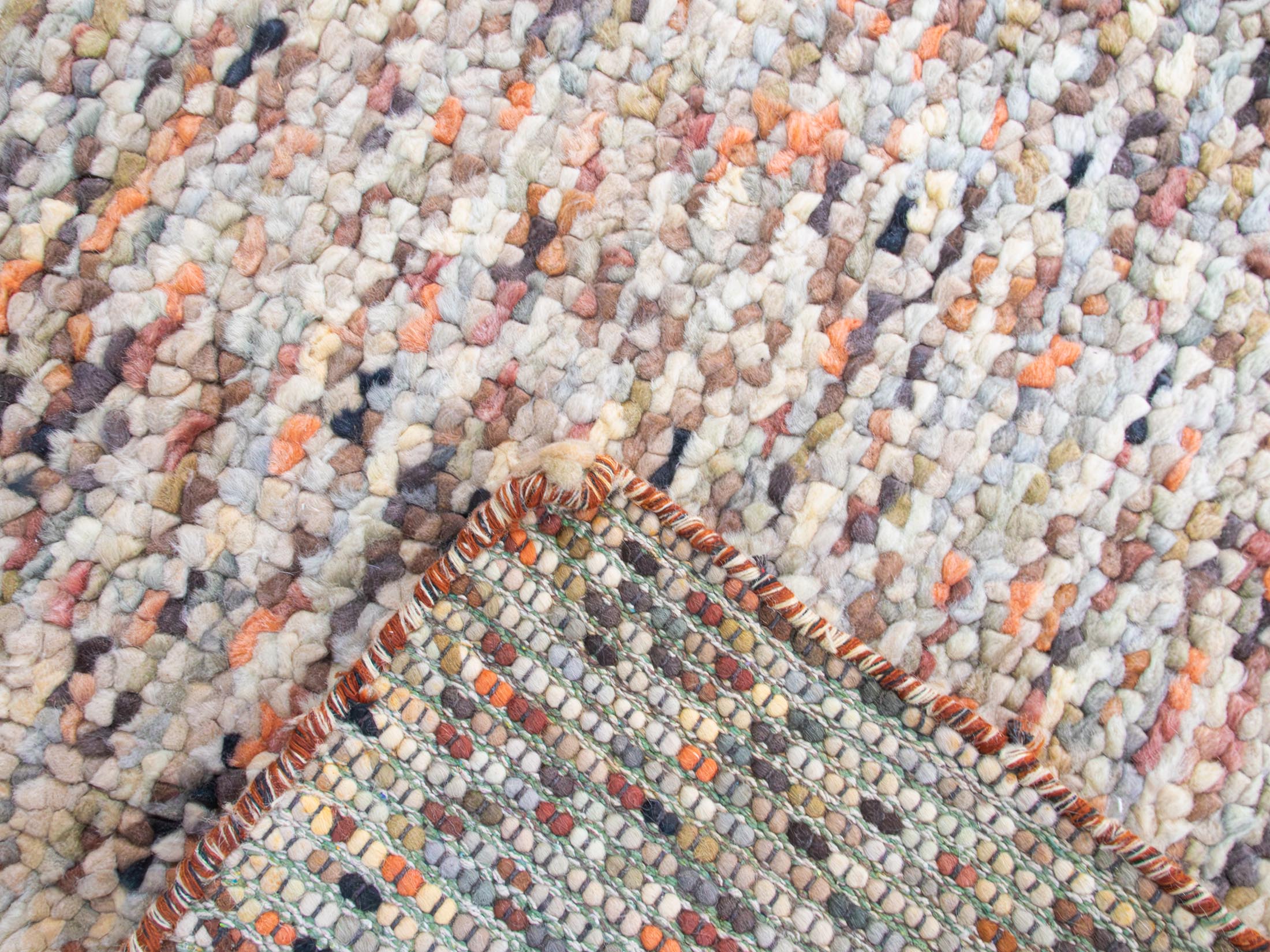 Hand Tufted Vintage Rug in Multicolor | 86x159 cm -2.82x5.21 ft | PR473721 6 Hand Tufted Vintage Rug