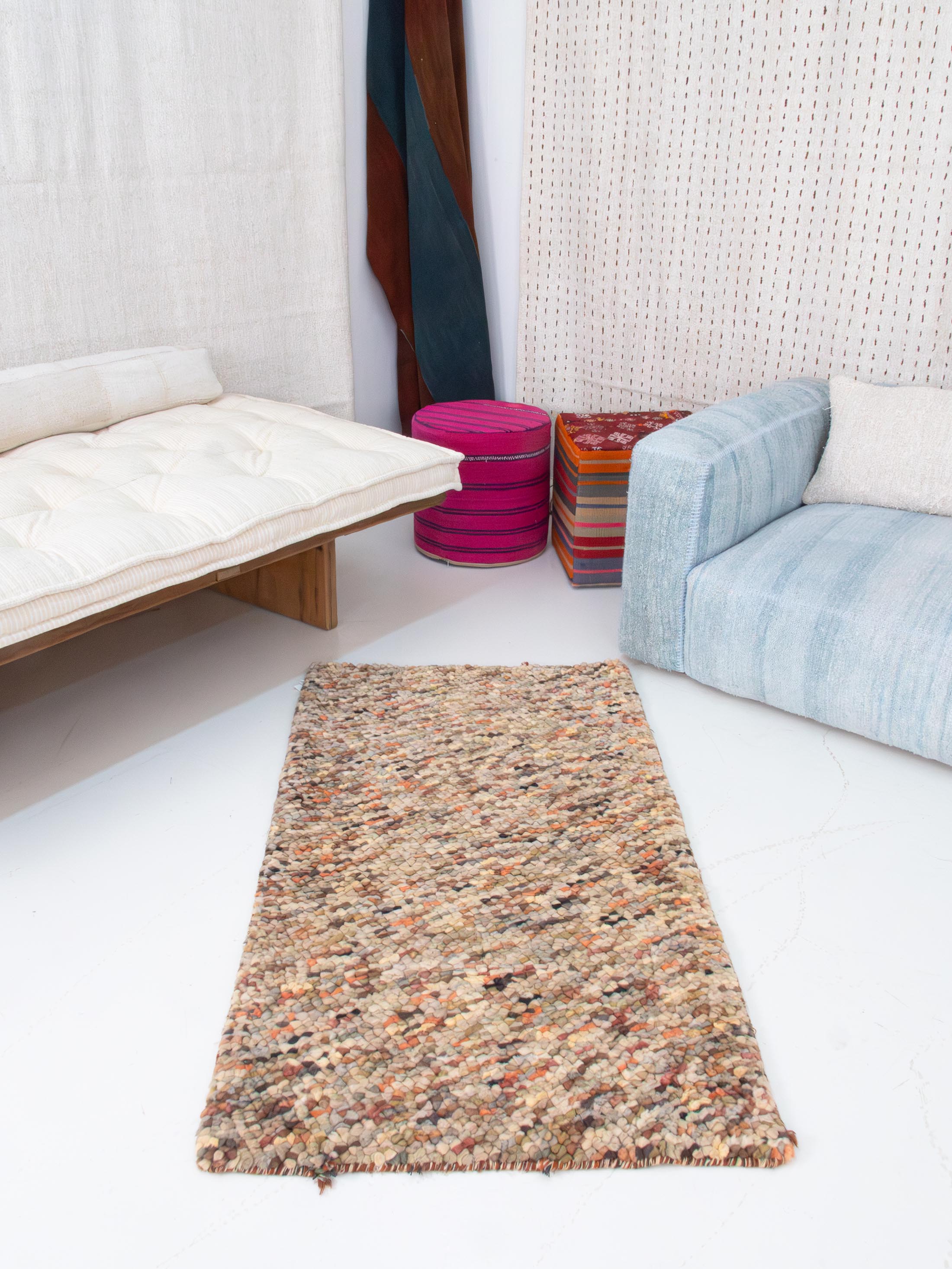 Hand Tufted Vintage Rug in Multicolor | 86x159 cm -2.82x5.21 ft | PR473721 9 Hand Tufted Vintage Rug