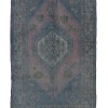 Blue Overdyed Vintage Kars Rug,