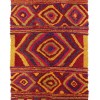 Authentic Vintage Turkish Tulu Rugs red yellow blue geometric pattern