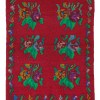 Authentic Vintage Turkish Tulu Rugs : Red Color Roses floral