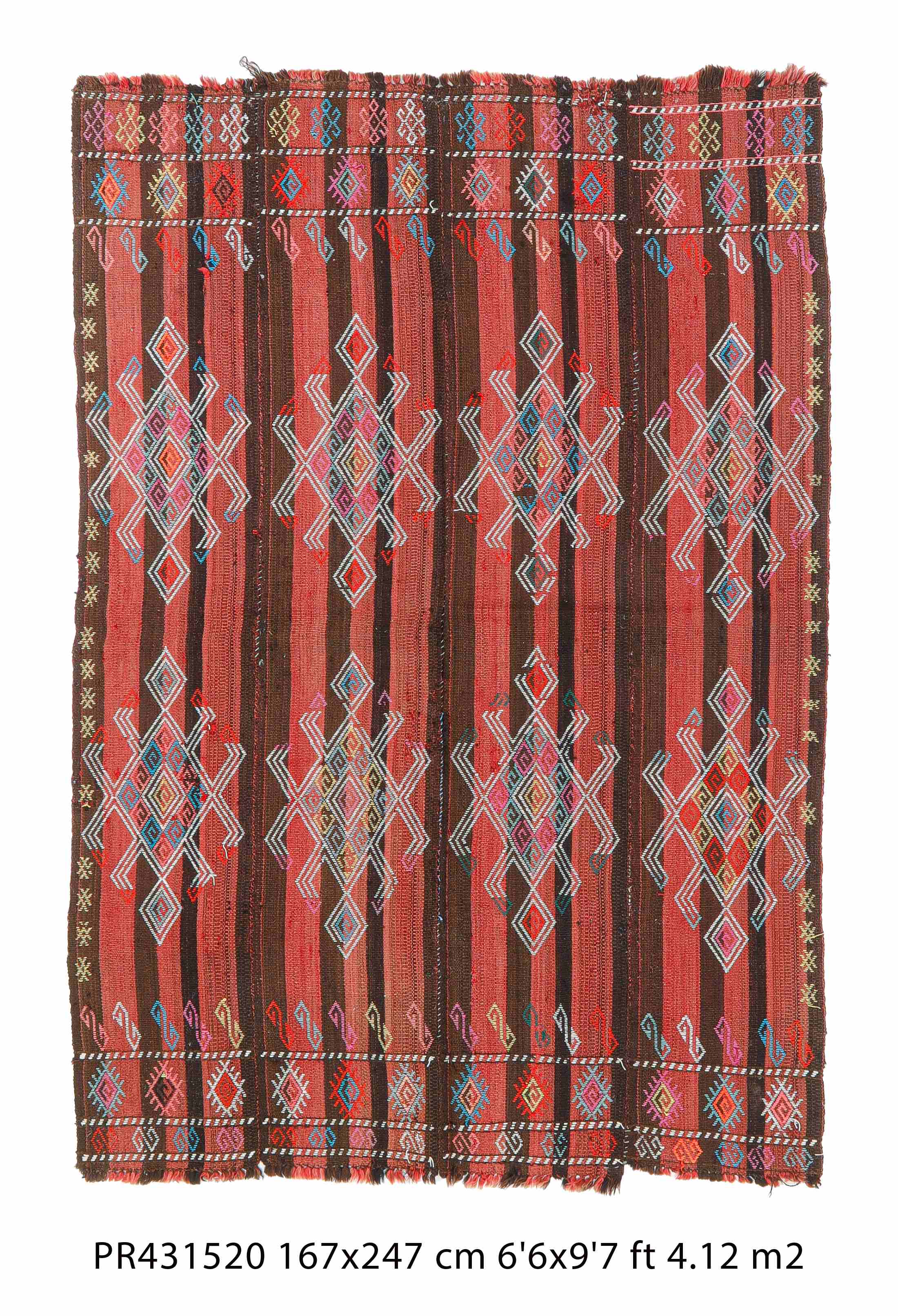 Vintage Turkish Kilim Rugs Perde
