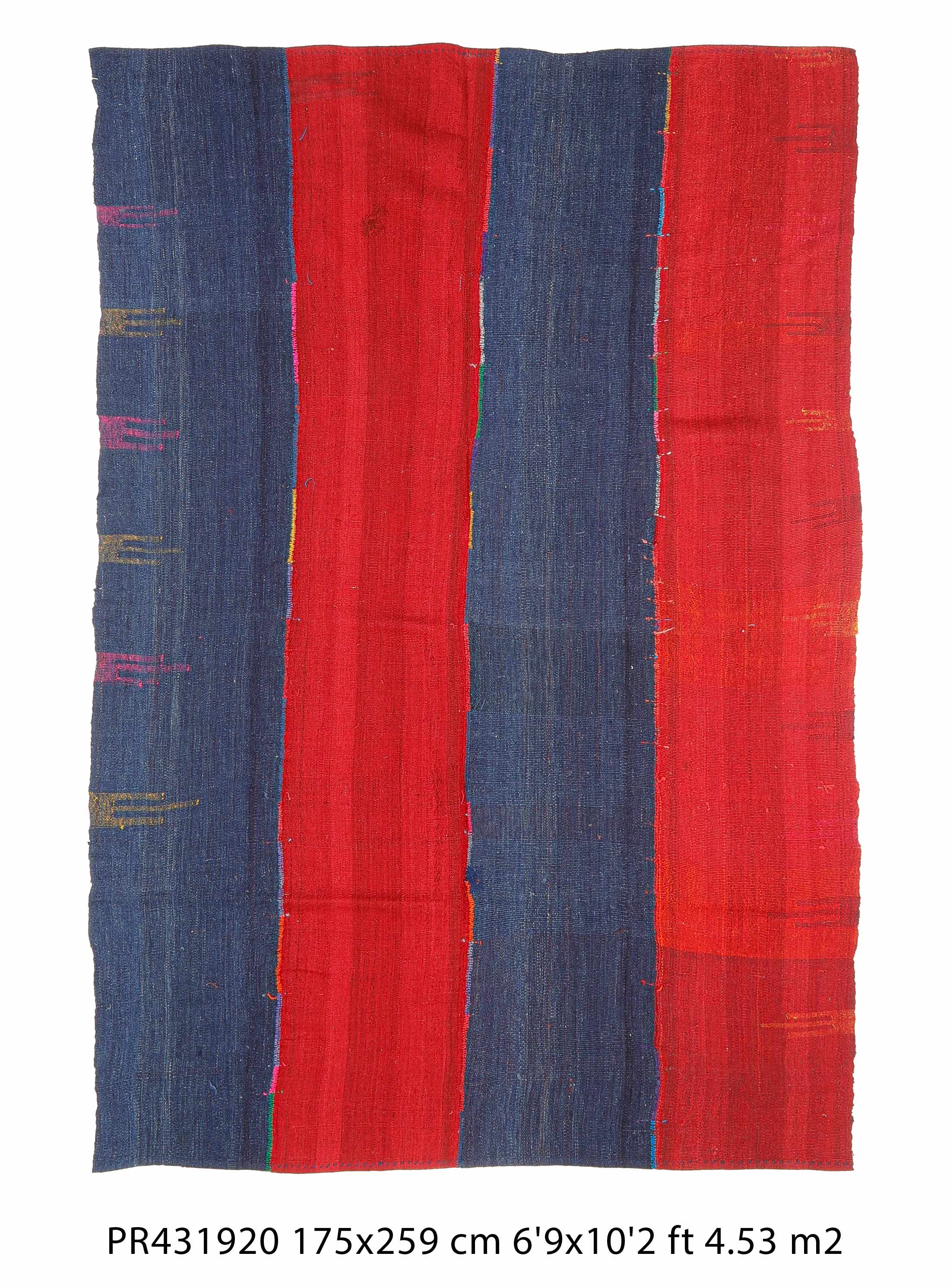 Vintage Kilim Perde Rug