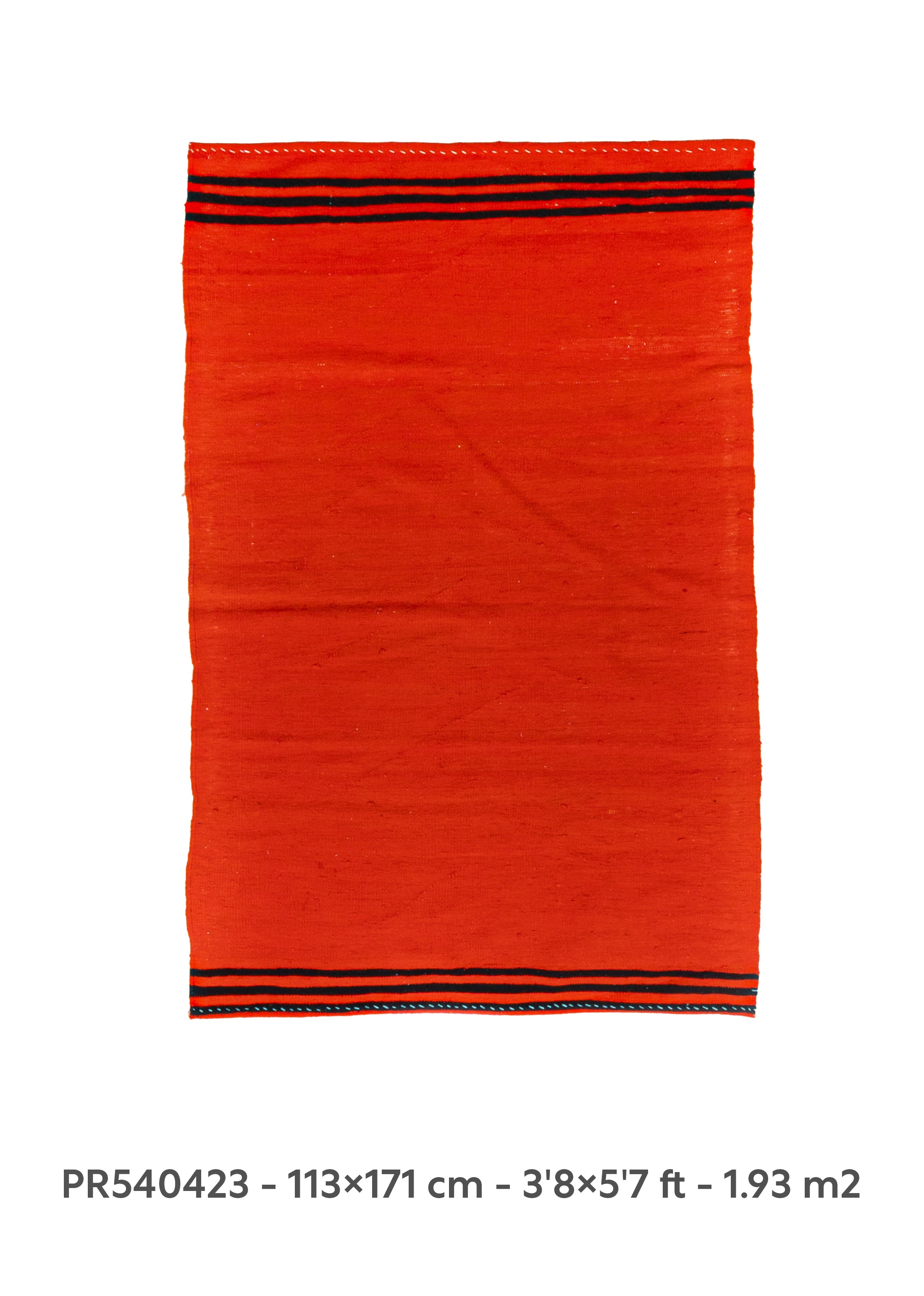 Turkish cotton kilim rug Adana orange kilim