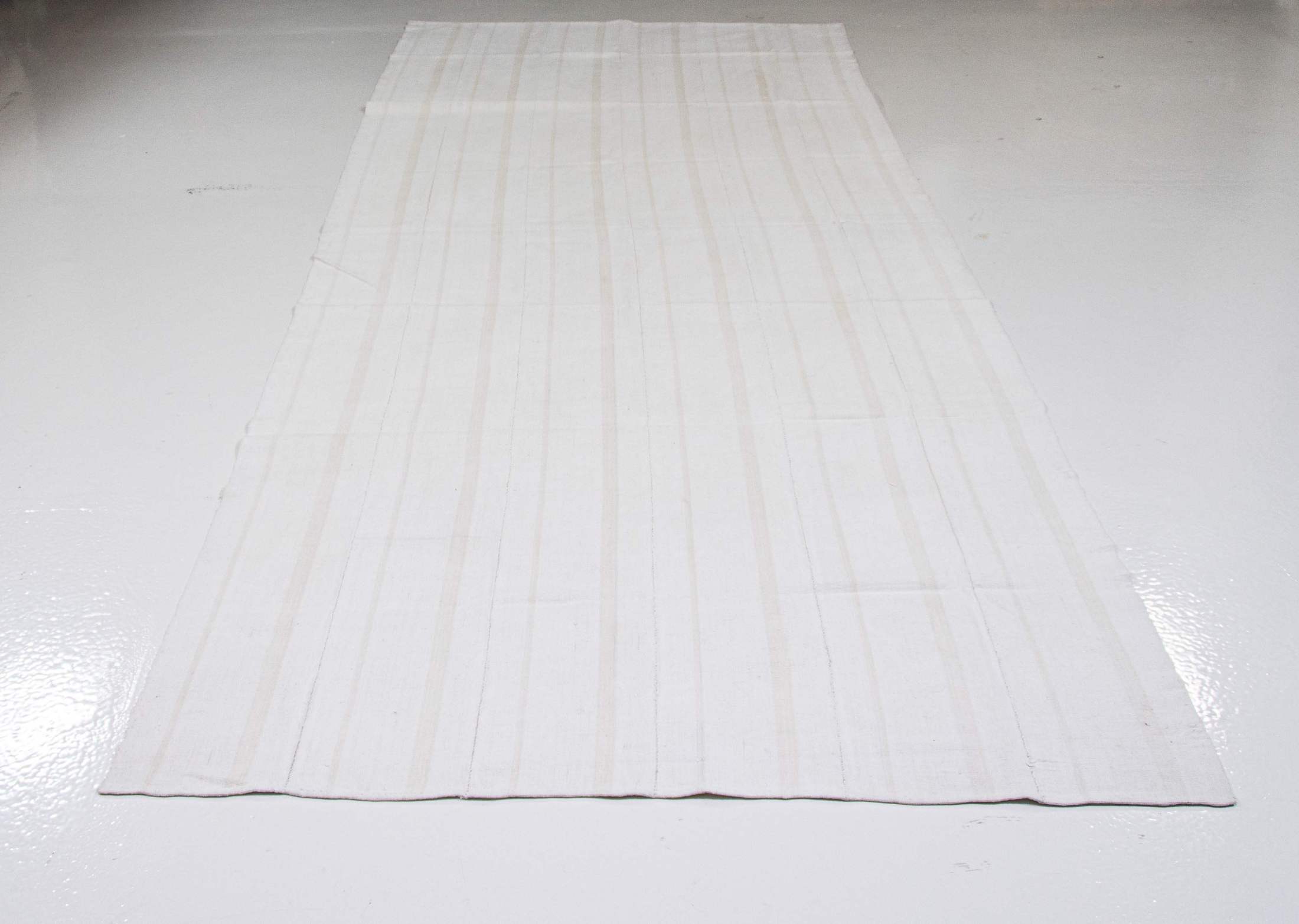 Turkish Cotton Kilim Rug : Adana Vintage Carpet | 140x340 cm - 5x11 ft | PR541523 12 Turkish cotton kilim rug Adana kilim runner