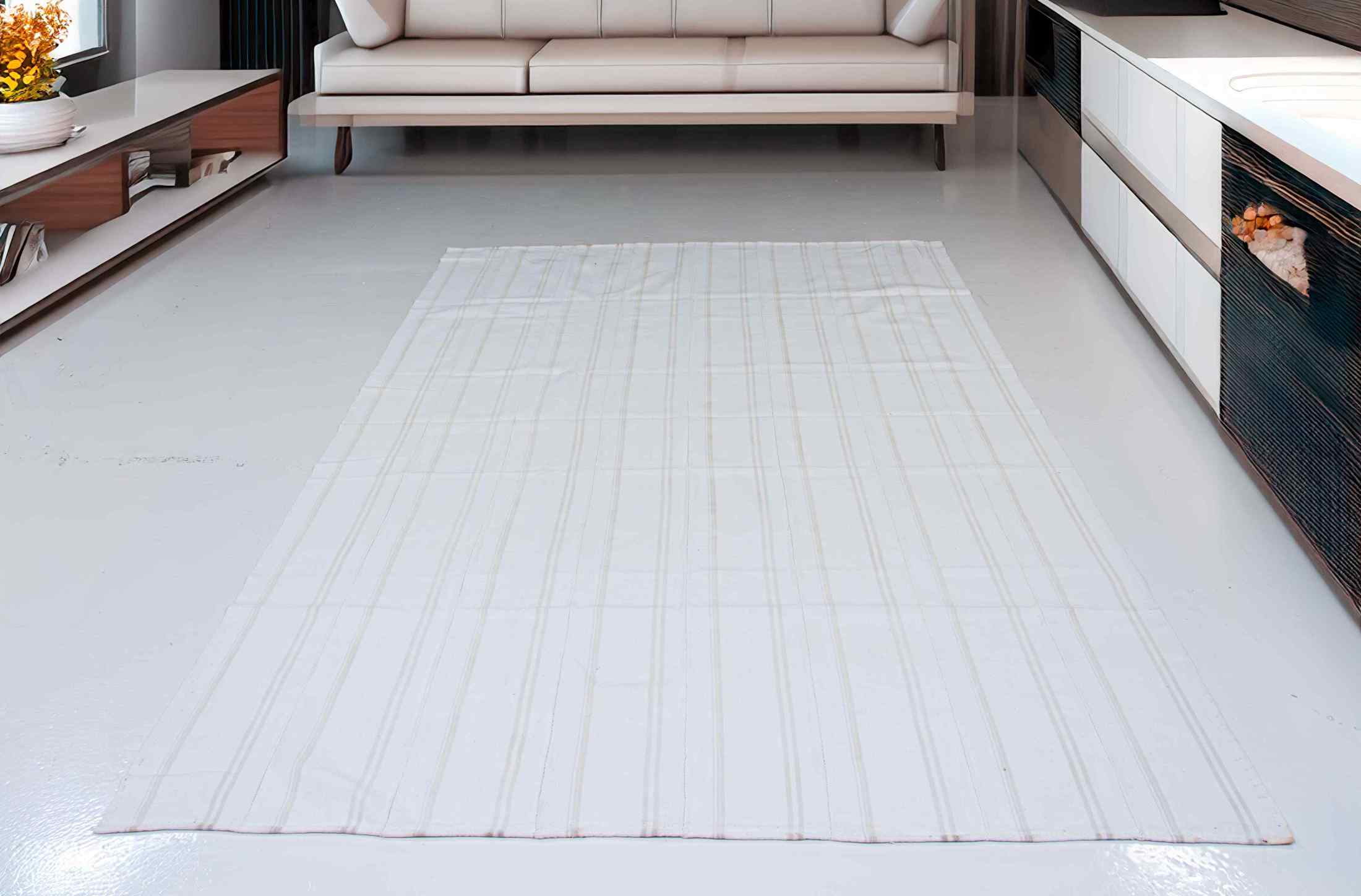 Turkish cotton kilim rug Adana kilim