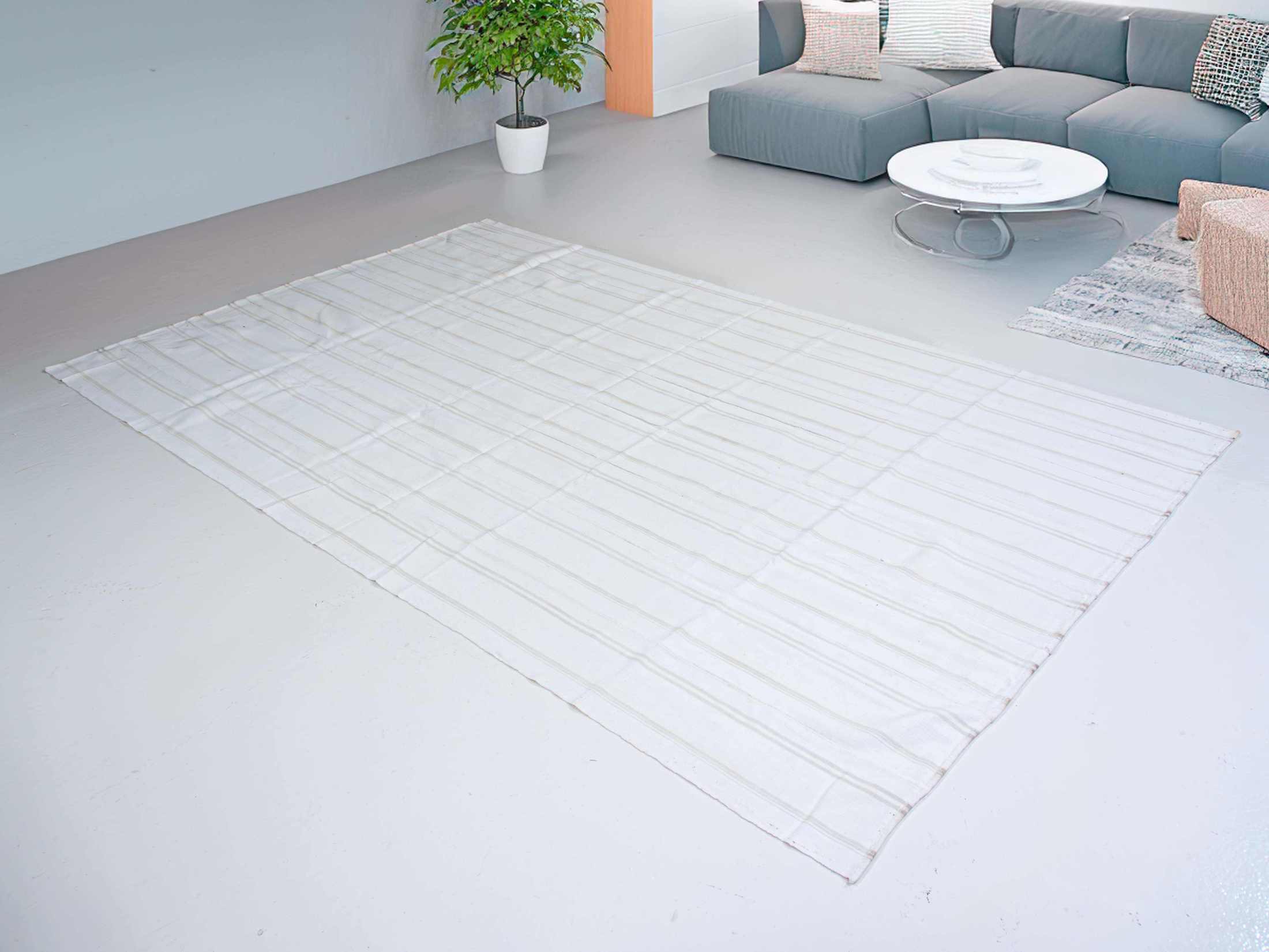 Turkish cotton kilim rug Adana kilim