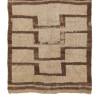 Authentic Vintage Turkish Tulu Rugs brown beige color geometric pattern