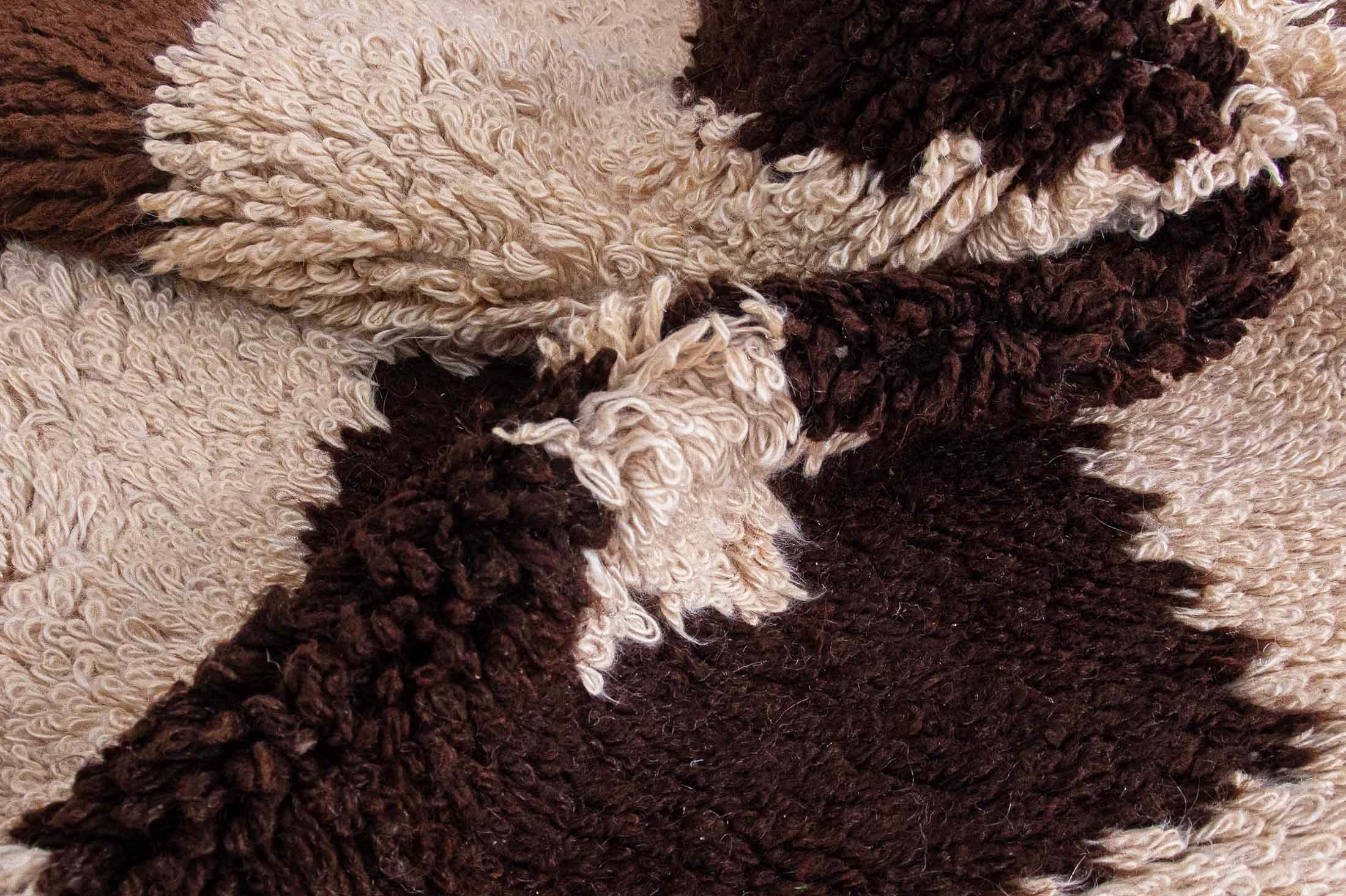 Authentic Vintage Turkish Tulu Rugs : Authentic Vintage Turkish Tulu Rugs : brown beige geometric accent rug