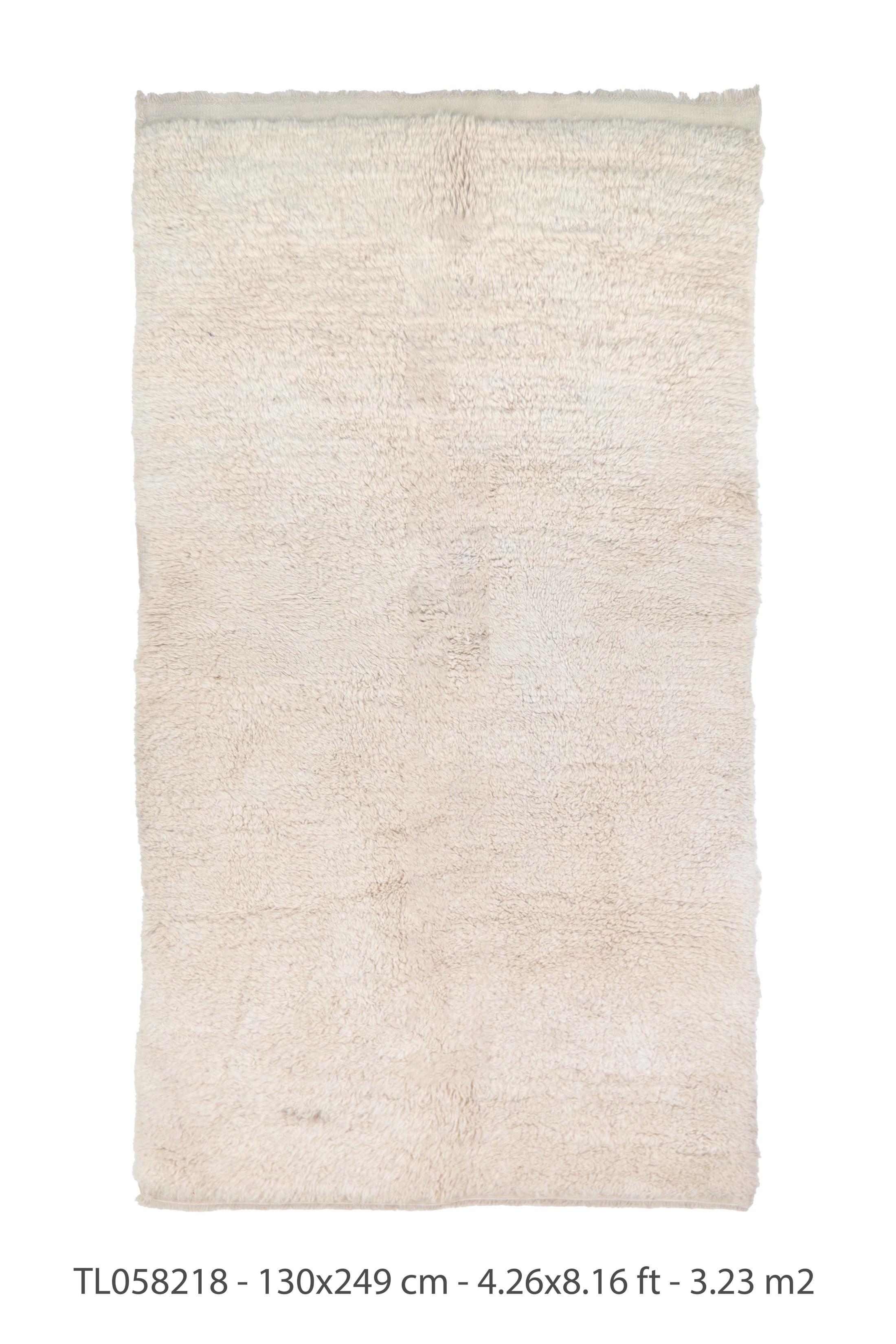 Authentic Vintage Turkish Tulu Rugs : Authentic Vintage Turkish Tulu Rugs : solid natural white color