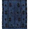 Authentic Vintage Turkish Tulu Rugs : overdyed blue color with archaic pattern