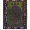 Authentic Vintage Turkish Tulu Rugs : Green Gray Prayer Rug | 115x150 cm 4x5 ft | TL072518 1 Authentic Vintage Turkish Tulu Rugs : green gray prayer rug