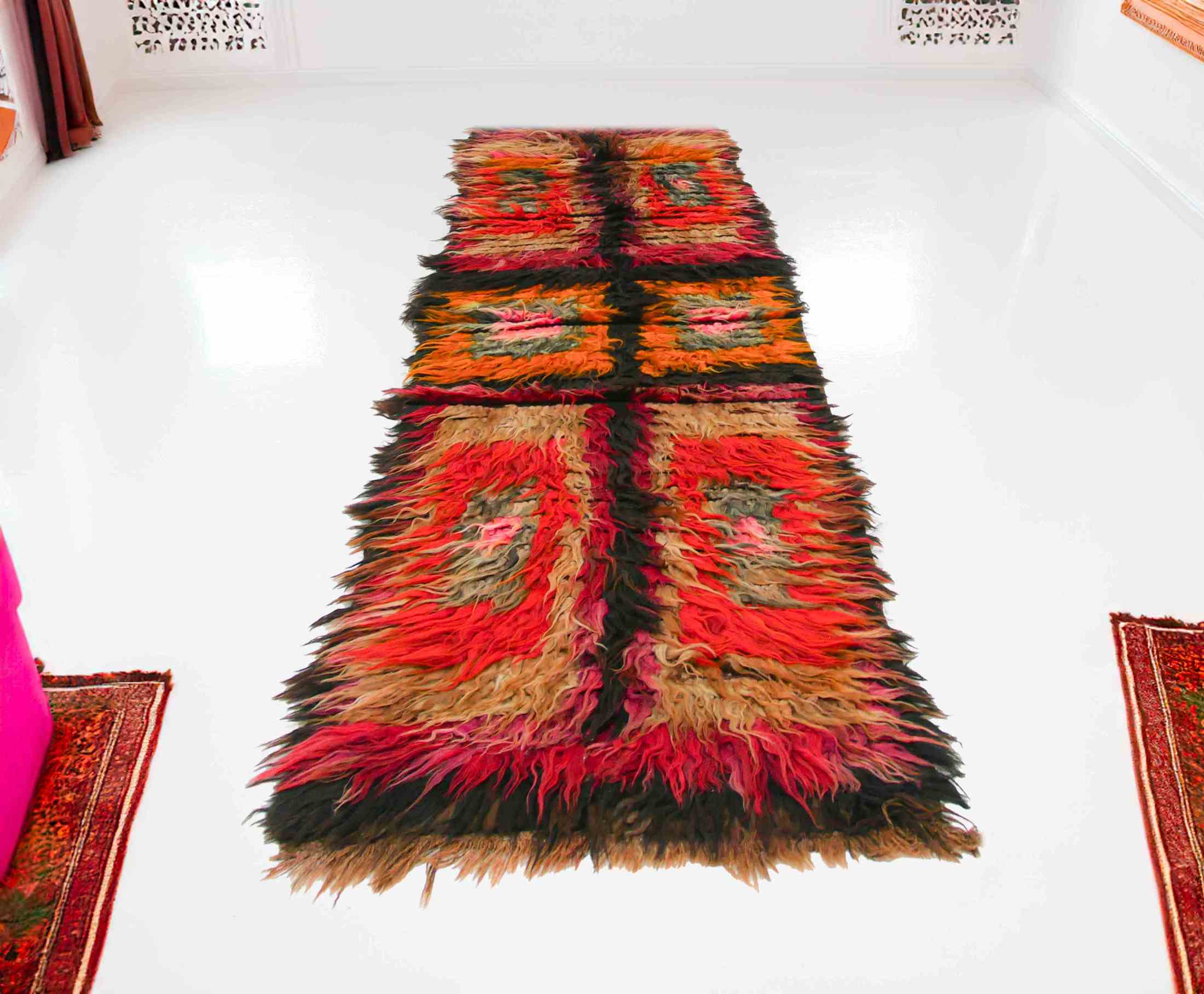 Authentic Vintage Turkish Tulu Rugs