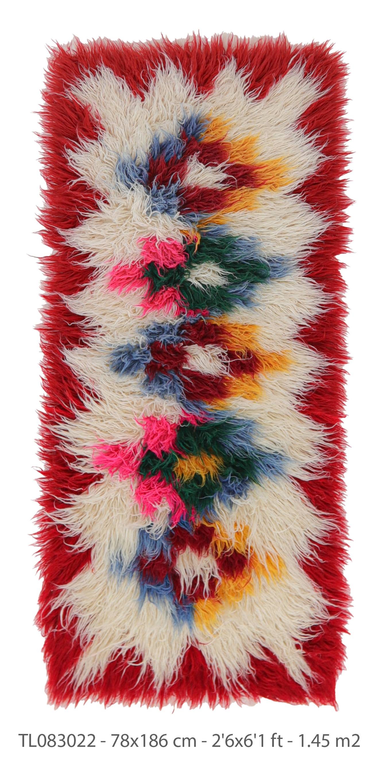 Authentic Vintage Turkish Tulu Rugs