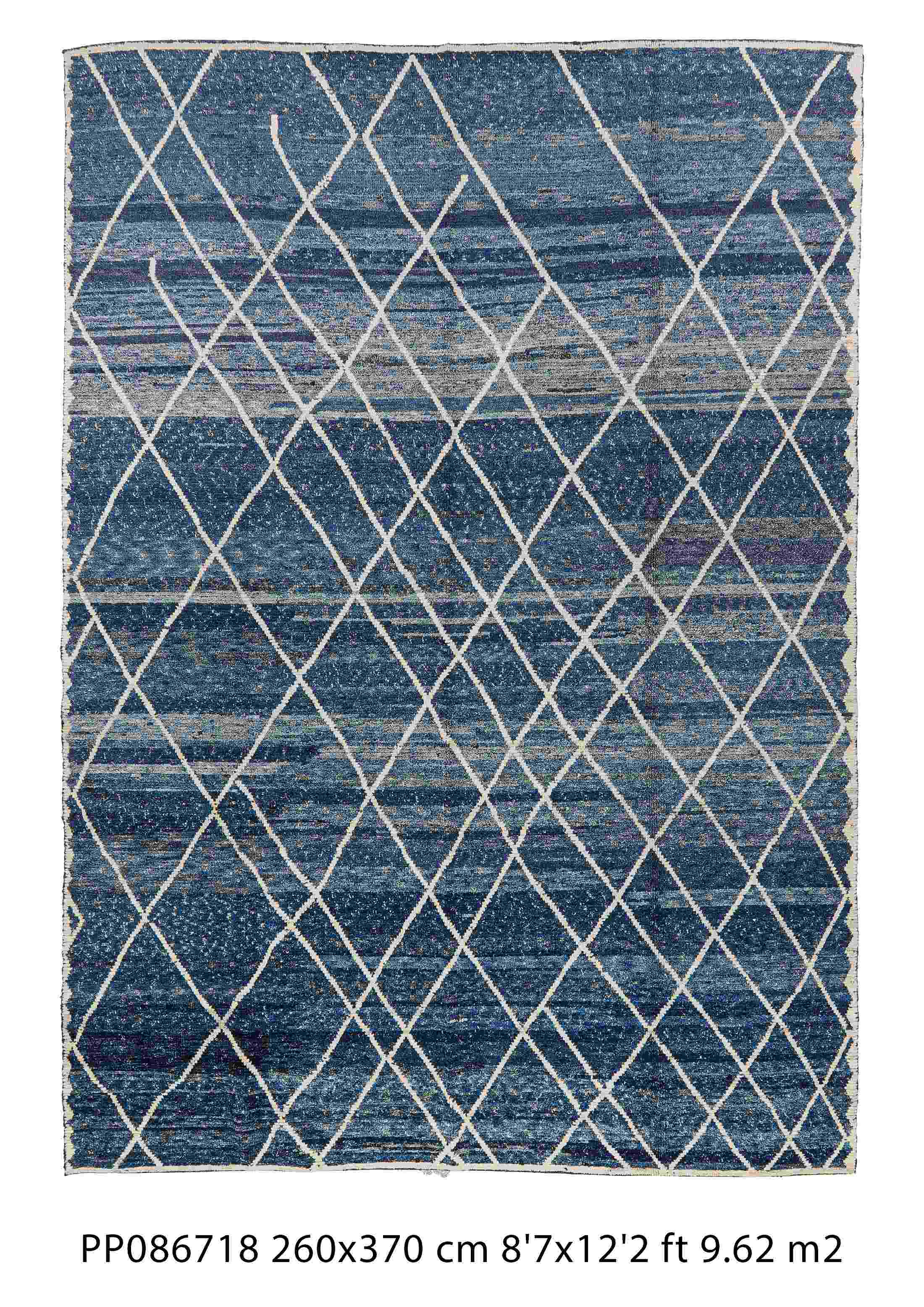 Large hemp wool rug
