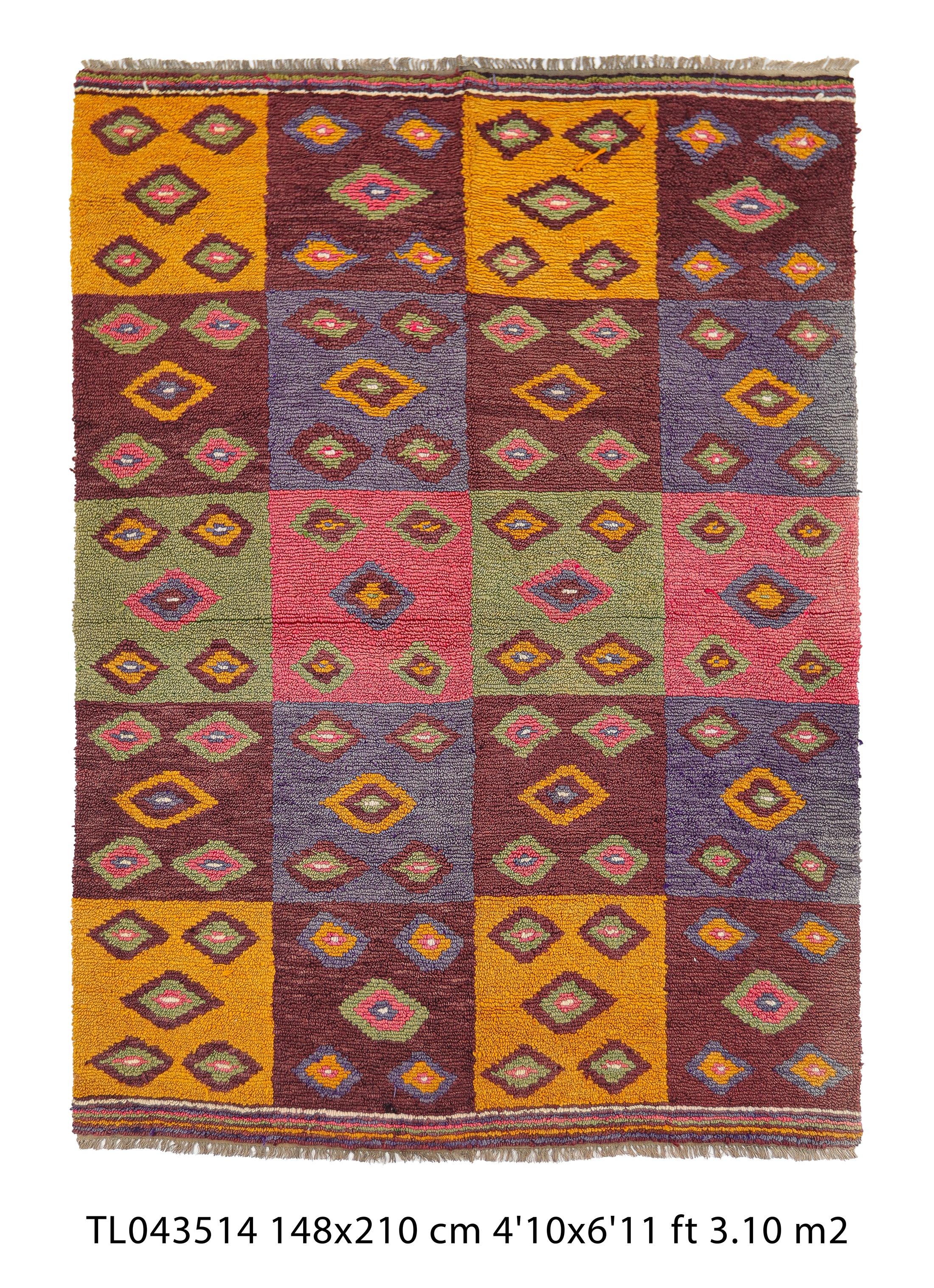 authentic vintage Turkish tulu rugs