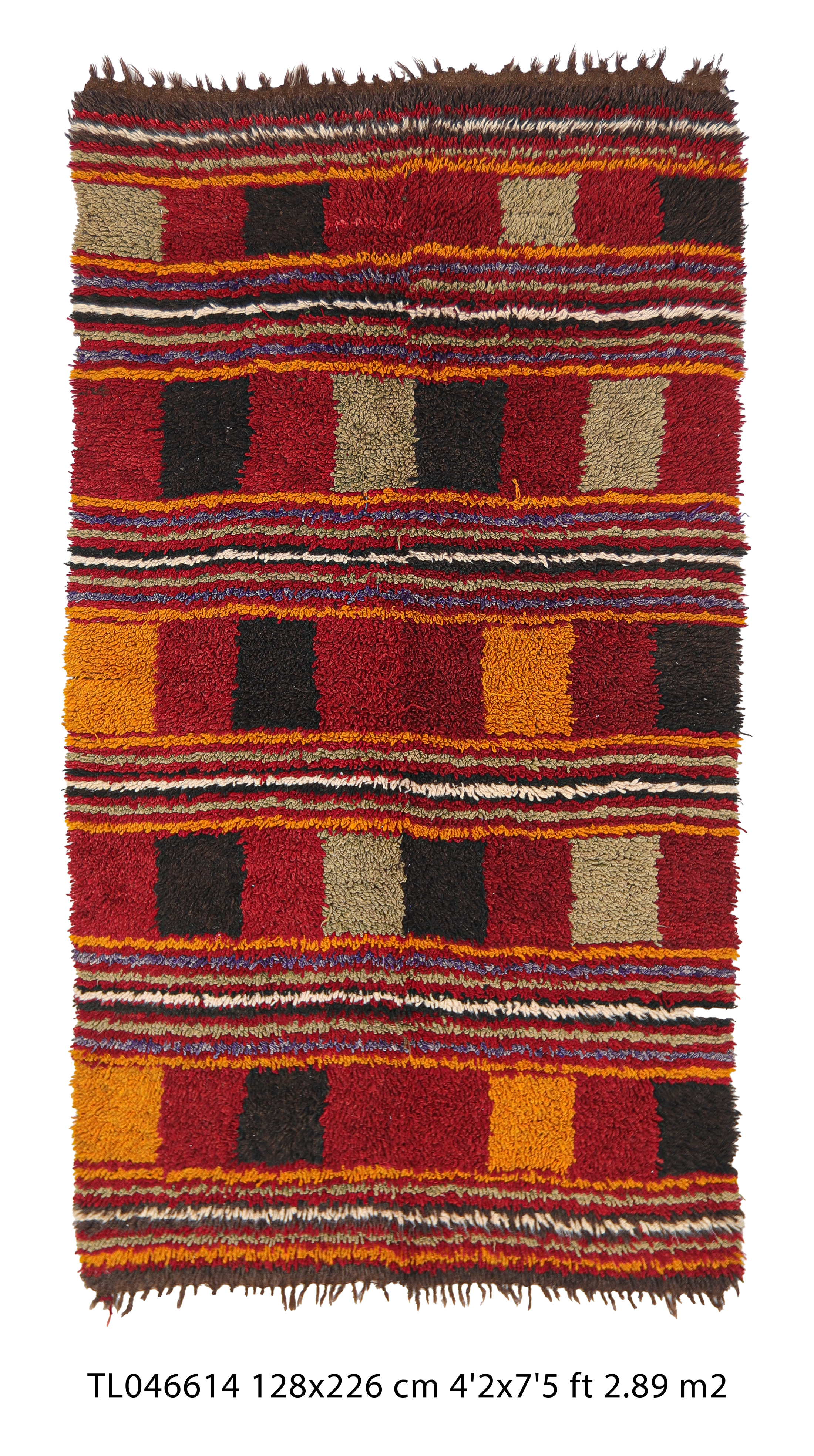 authentic vintage Turkish tulu rugs