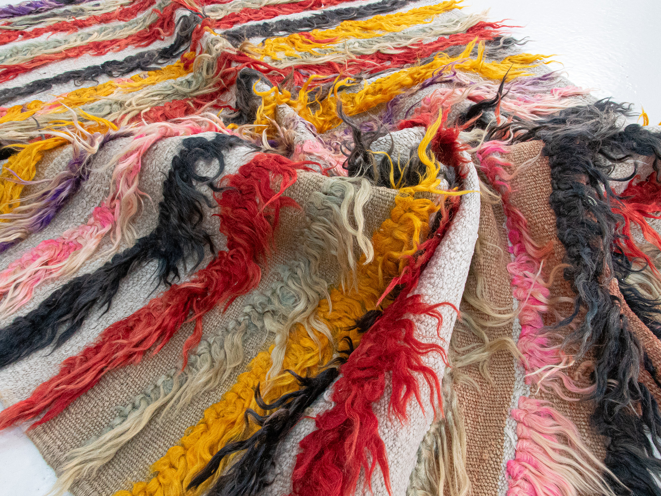 authentic vintage Turkish tulu rugs