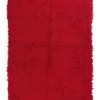 Authentic Vintage Turkish Tulu Rugs: l Red Color Carpet | 147x208 cm 4.8x6.8 ft | TL067618 2 vintage tulu rug